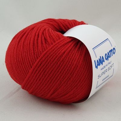 Lana Gatto Super Soft (10095 красный) 100% меринос экстрафайн 50 г/125 м